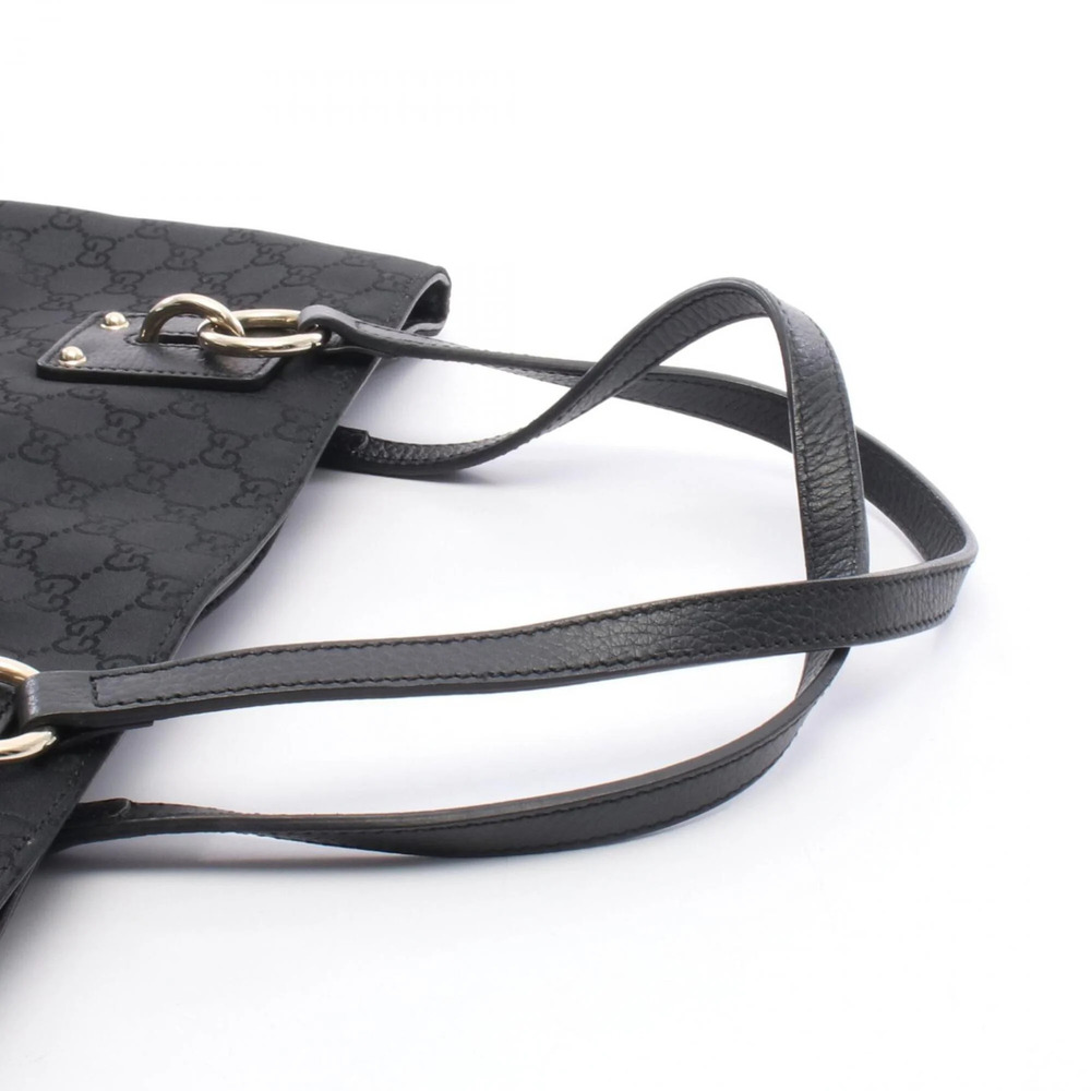 GUCCI Authentic Black Leather Tote Bag - Picture 5 of 7